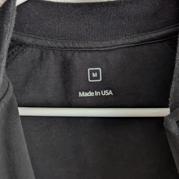 Apple Bomber Full-Zip Jacket Men's Medium in Black Relaxed Fit Made in USA - Picture 3 of 7